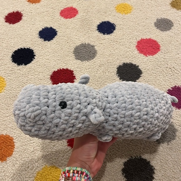 Bubbles the crochet hippo - Picture 7 of 7